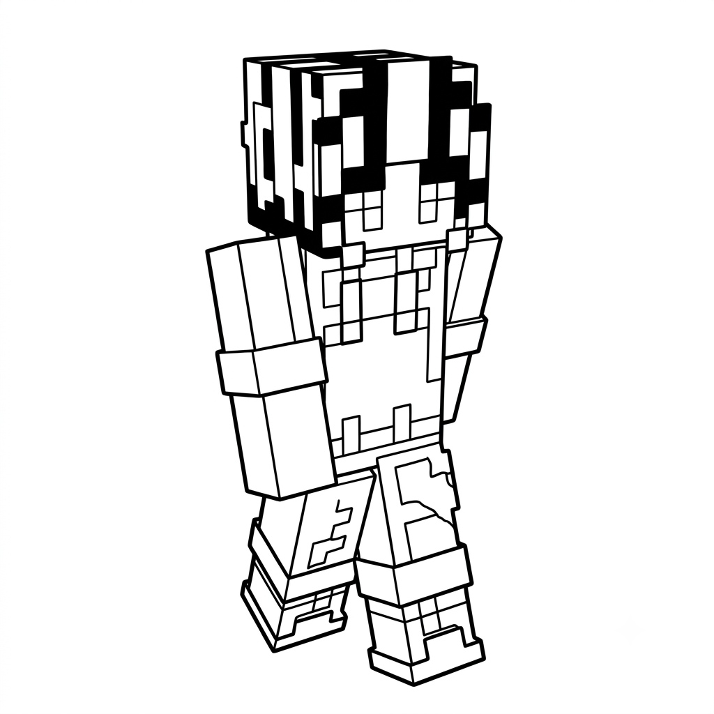 Gardener Minecraft páginas para colorear para imprimir gratis
