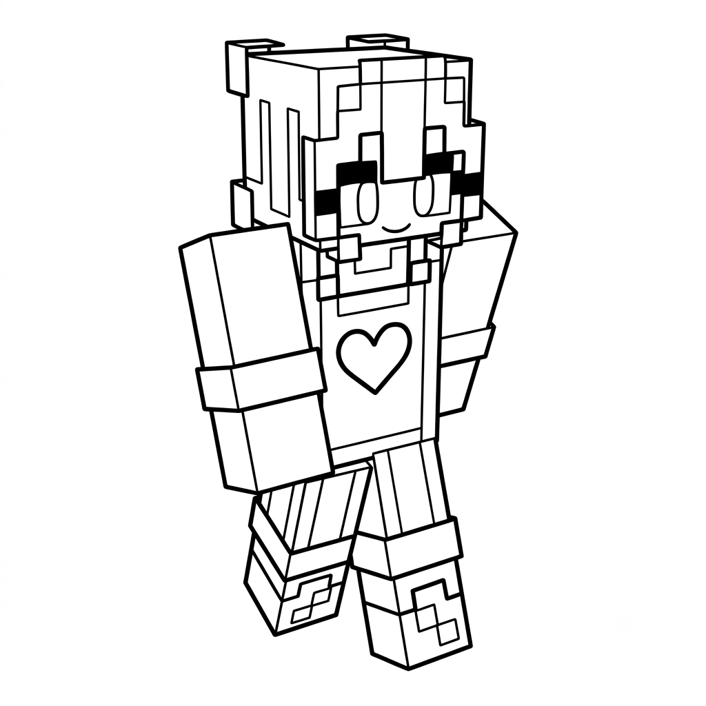dibujos para colorear Gardener Minecraft