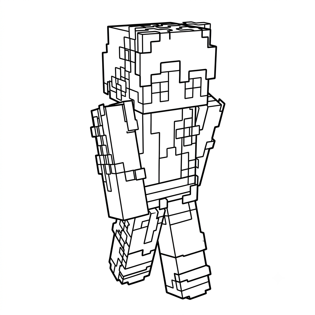 Gardener Minecraft páginas para colorear para adultos