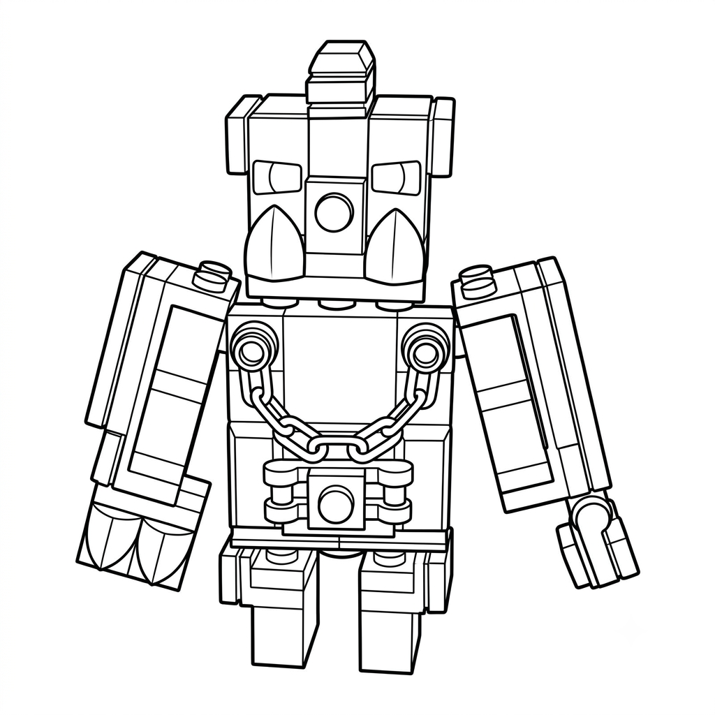 para colorear Great Hog Minecraft