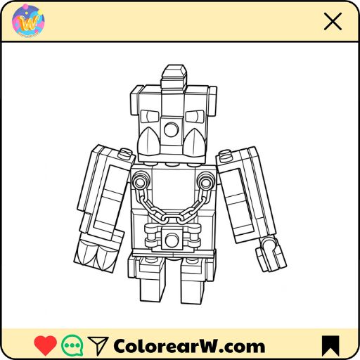 Great Hog Minecraft para colorear thumbnail