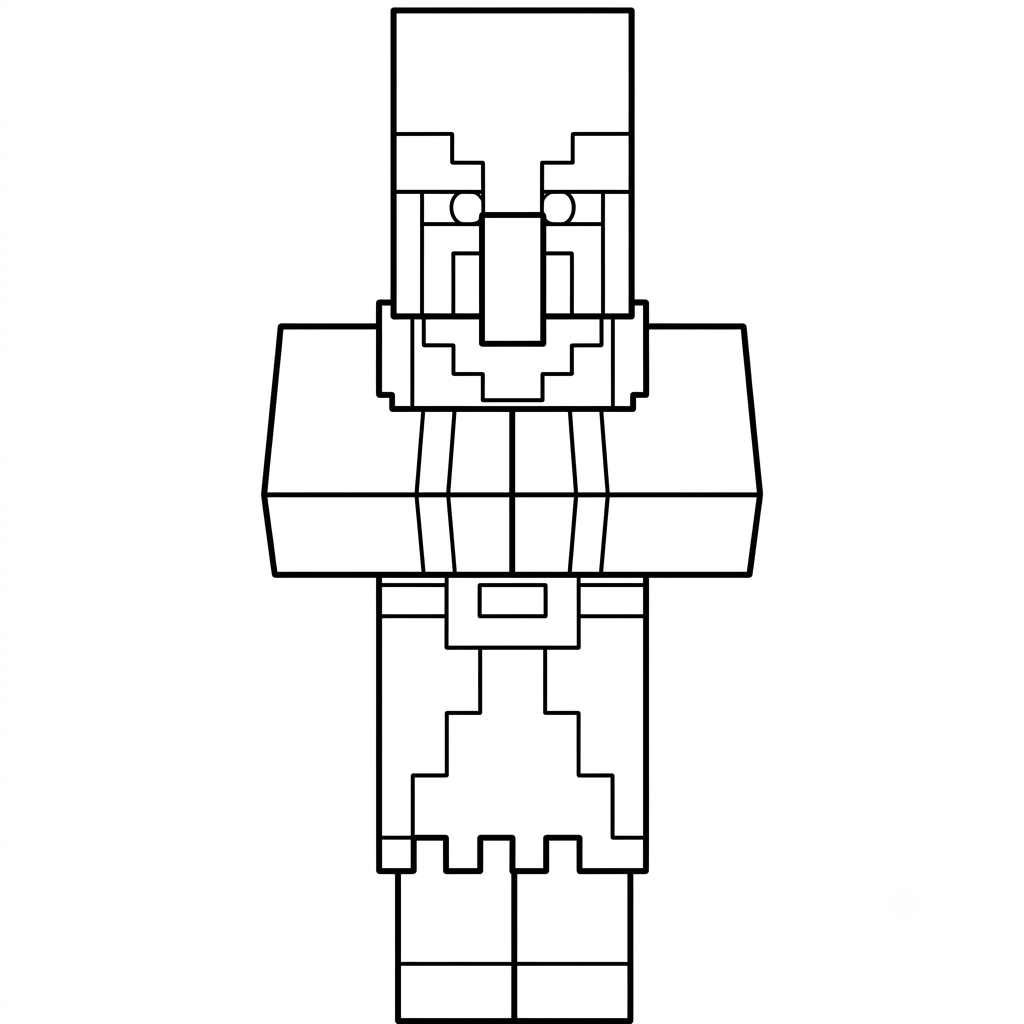 páginas para colorear imprimibles Illusioner Minecraft