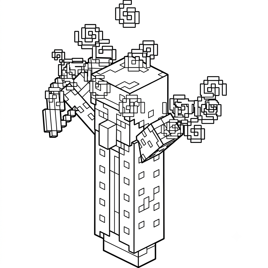 Illusioner Minecraft páginas para colorear gratis 1