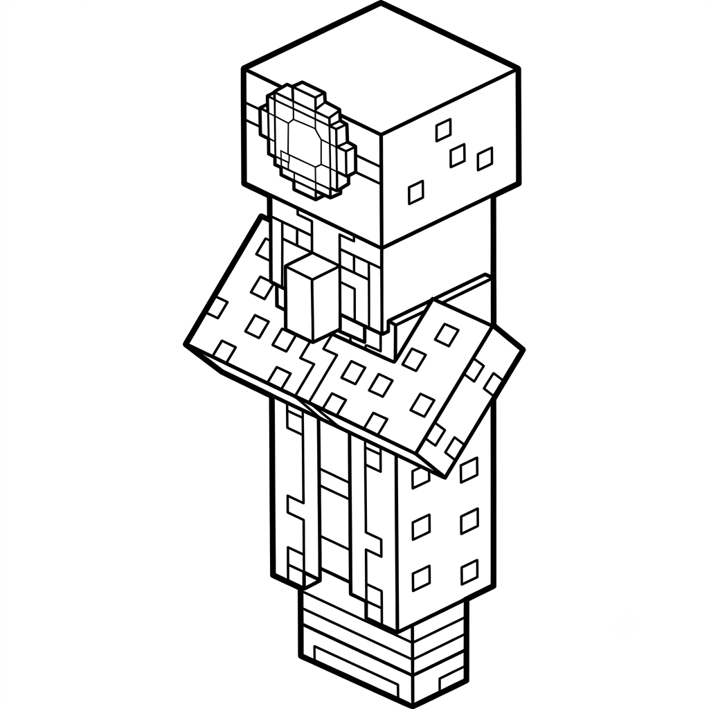 páginas para colorear Illusioner Minecraft gratis