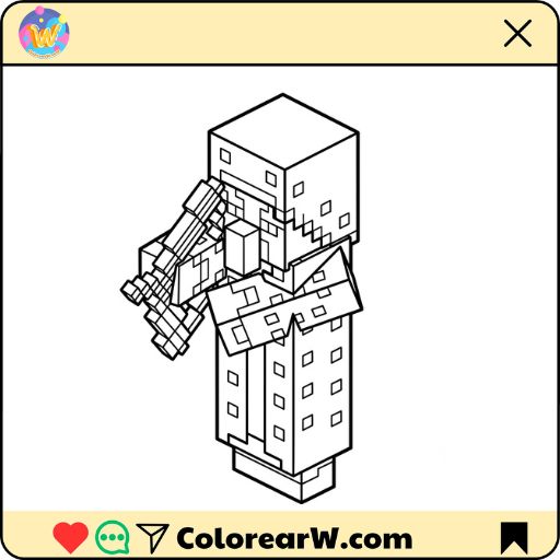 Illusioner Minecraft para colorear thumbnail