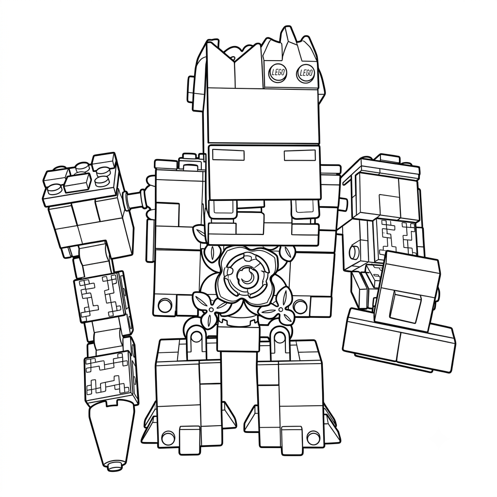 Jungle Abomination Minecraft páginas para colorear para imprimir gratis 1