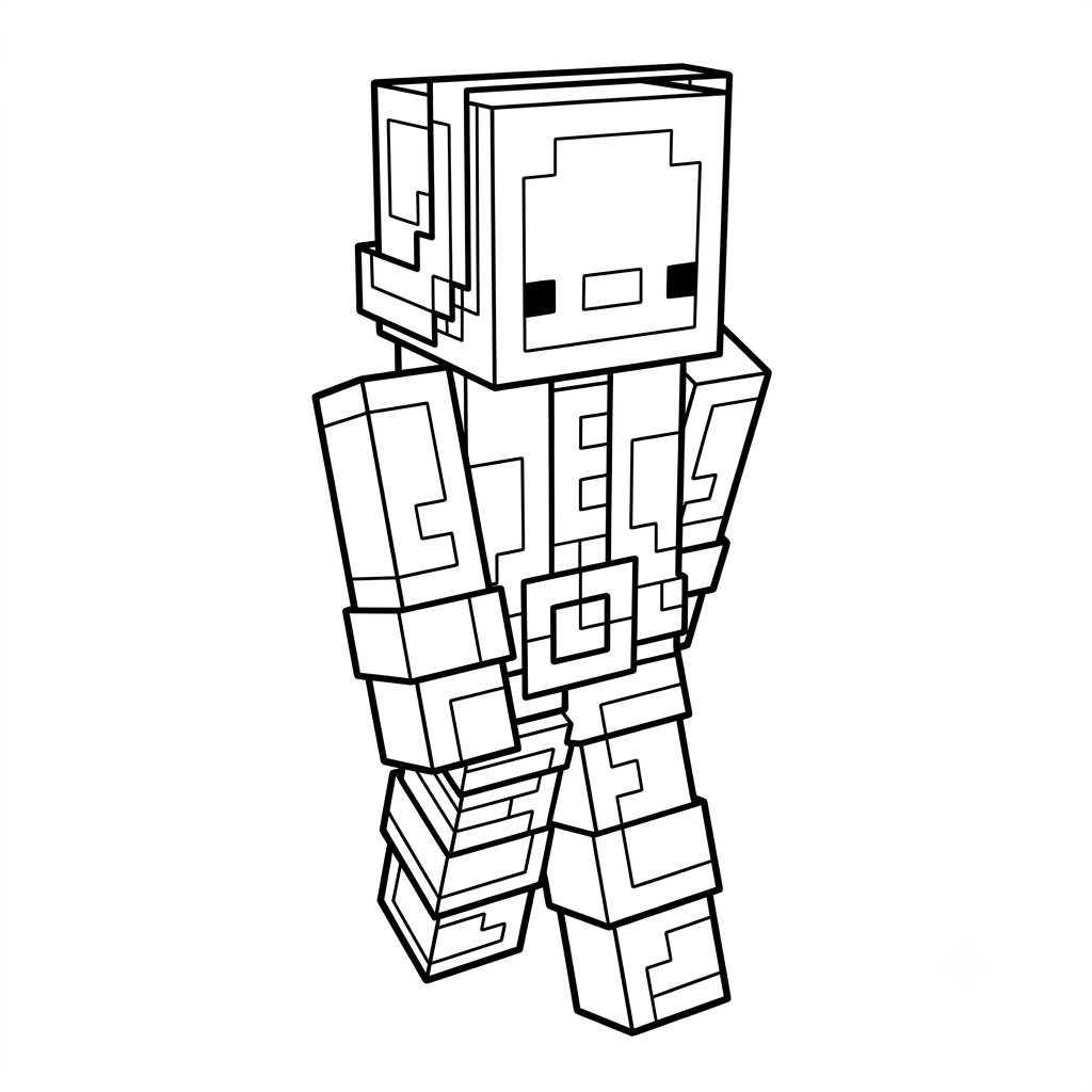Penguin Onesie Minecraft 4 Penguin Onesie Minecraft páginas para colorear gratis