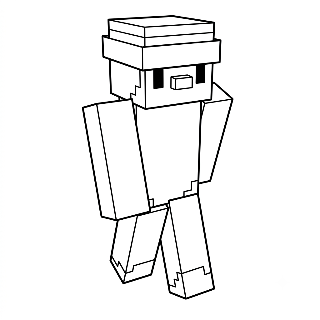 Penguin Onesie Minecraft 8 Penguin Onesie Minecraft páginas para colorear