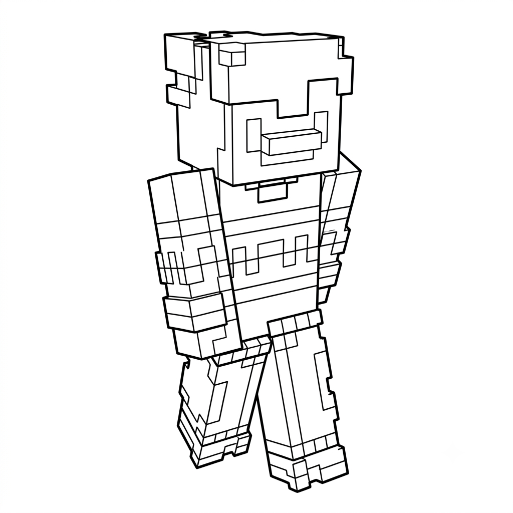 Penguin Onesie Minecraft 6 Penguin Onesie Minecraft para colorear