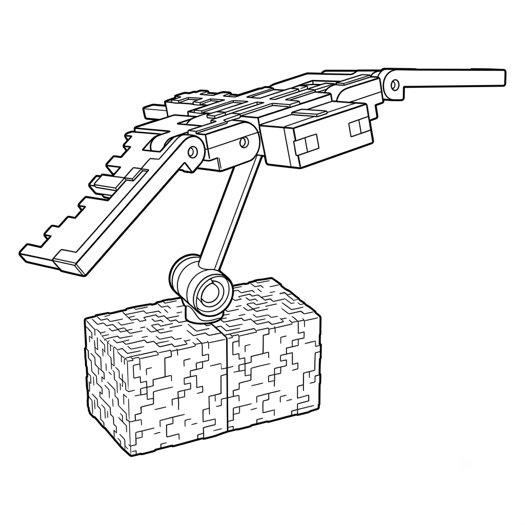 divertidas páginas para colorear Phantom Minecraft