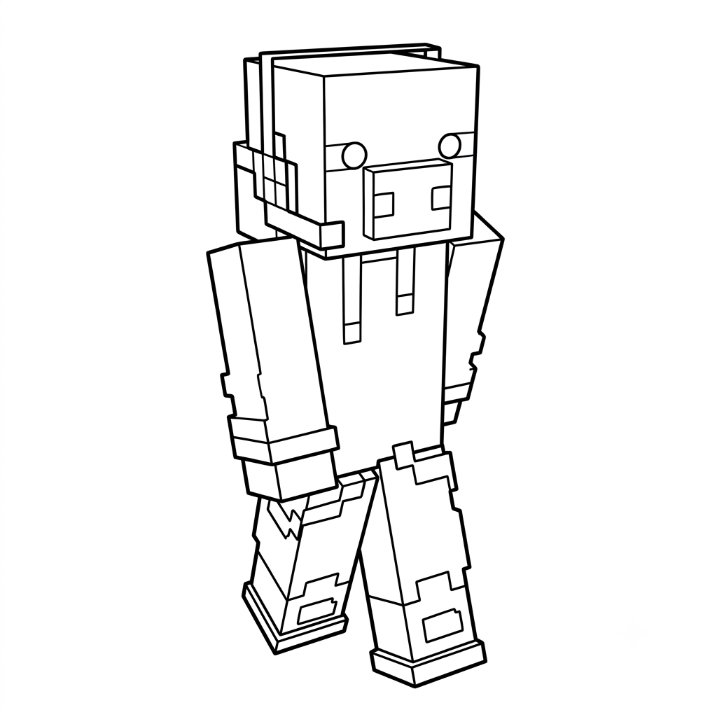 dibujos para colorear grinch Pig Onesie Minecraft
