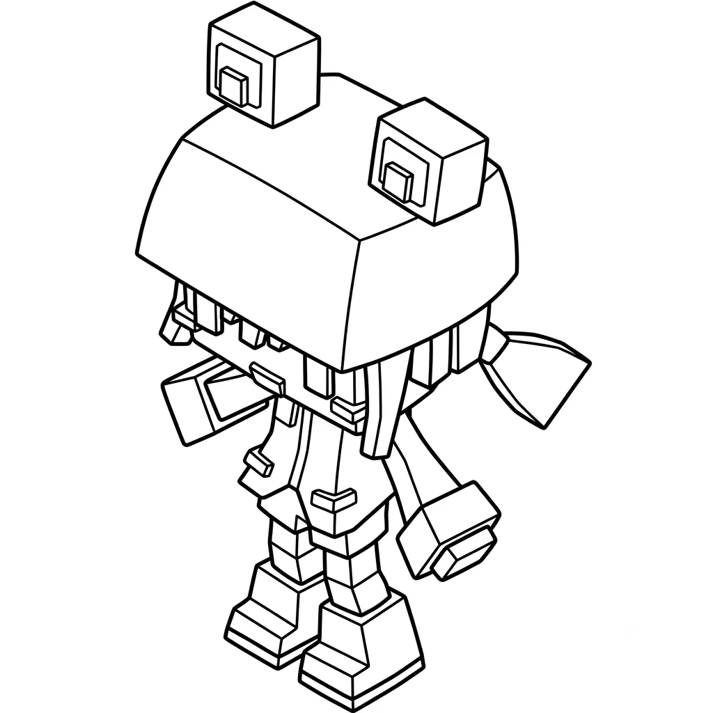 Rana Minecraft páginas para colorear para imprimir