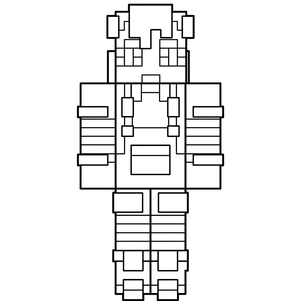 páginas para colorear para Rana Minecraft