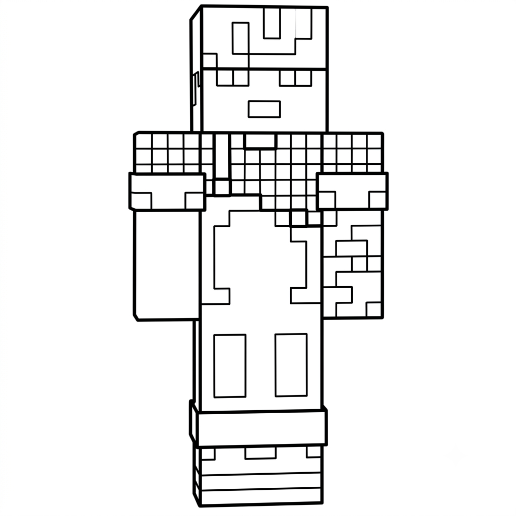 Sunny Minecraft páginas para colorear para adultos
