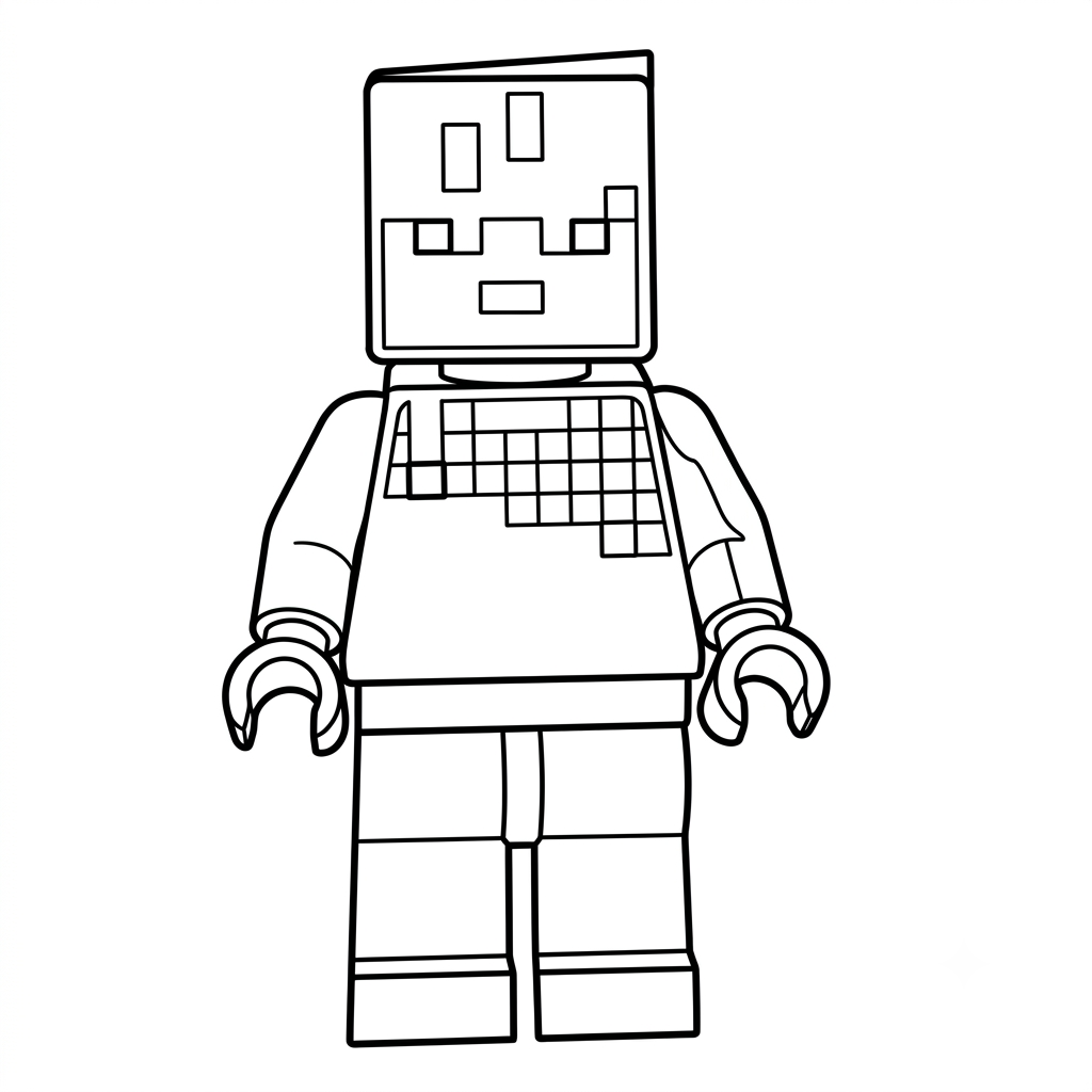 Sunny Minecraft páginas para colorear fáciles