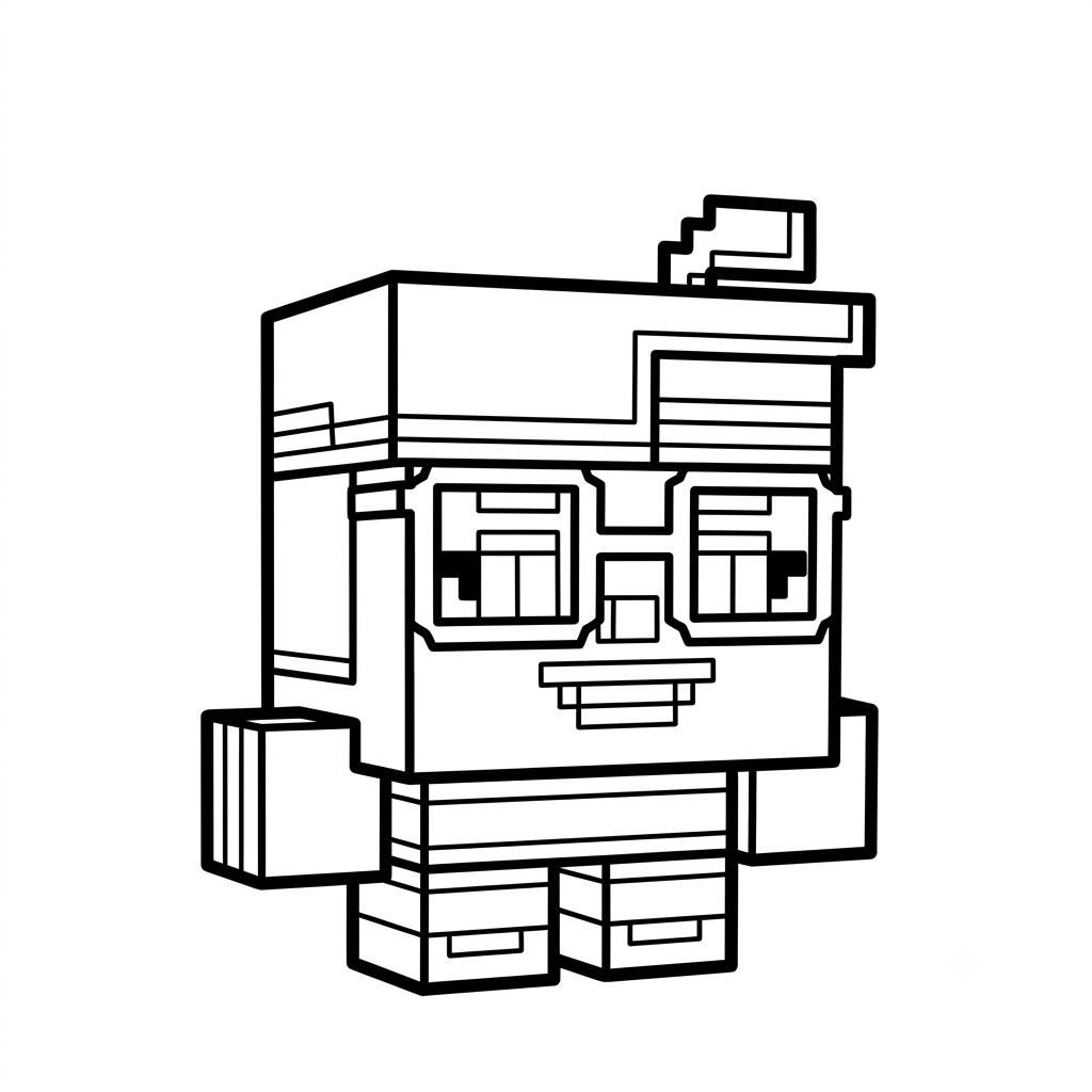 Tiny Agnes Minecraft 6 Tiny Agnes Minecraft páginas para colorear para adultos fáciles
