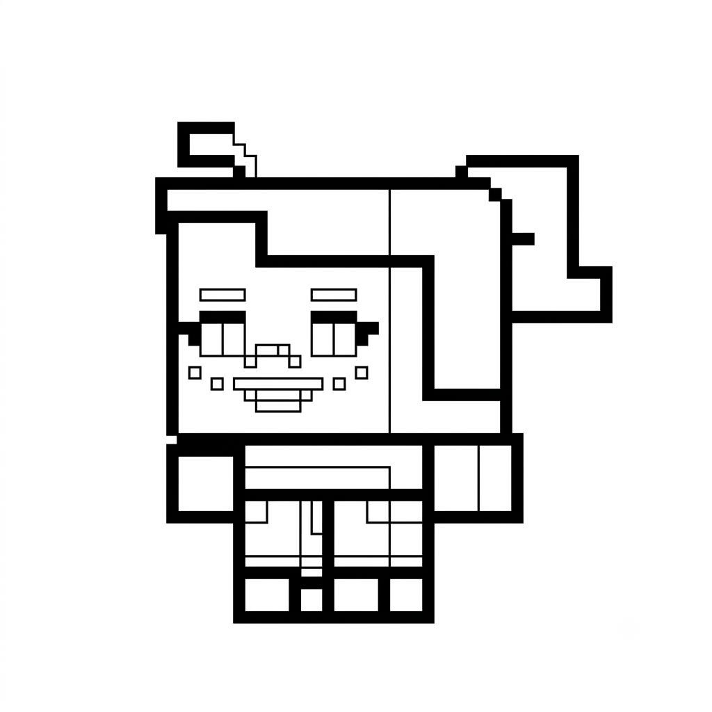 Tiny Agnes Minecraft 4 páginas para colorear gratis Tiny Agnes Minecraft para adultos