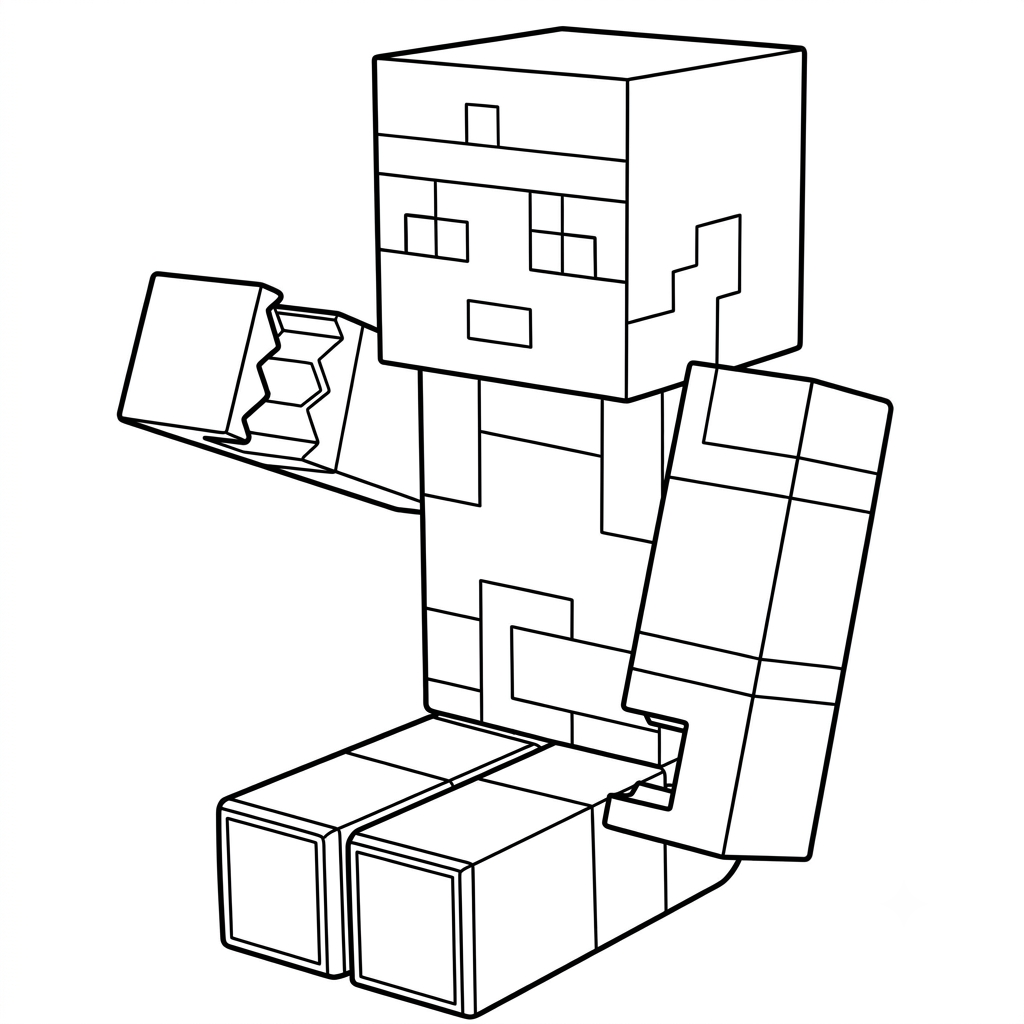 para colorear Valorie Minecraft