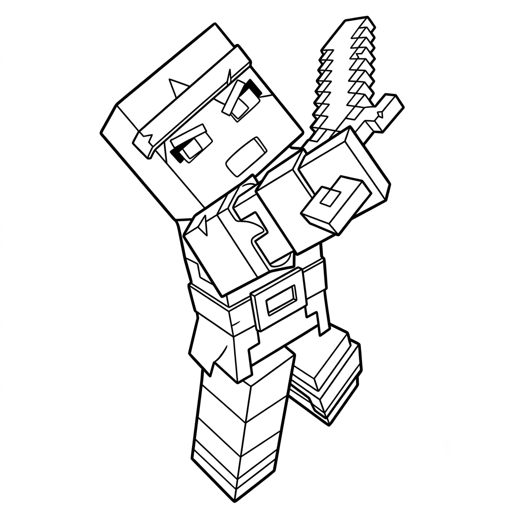páginas para colorear imprimibles gratis Valorie Minecraft