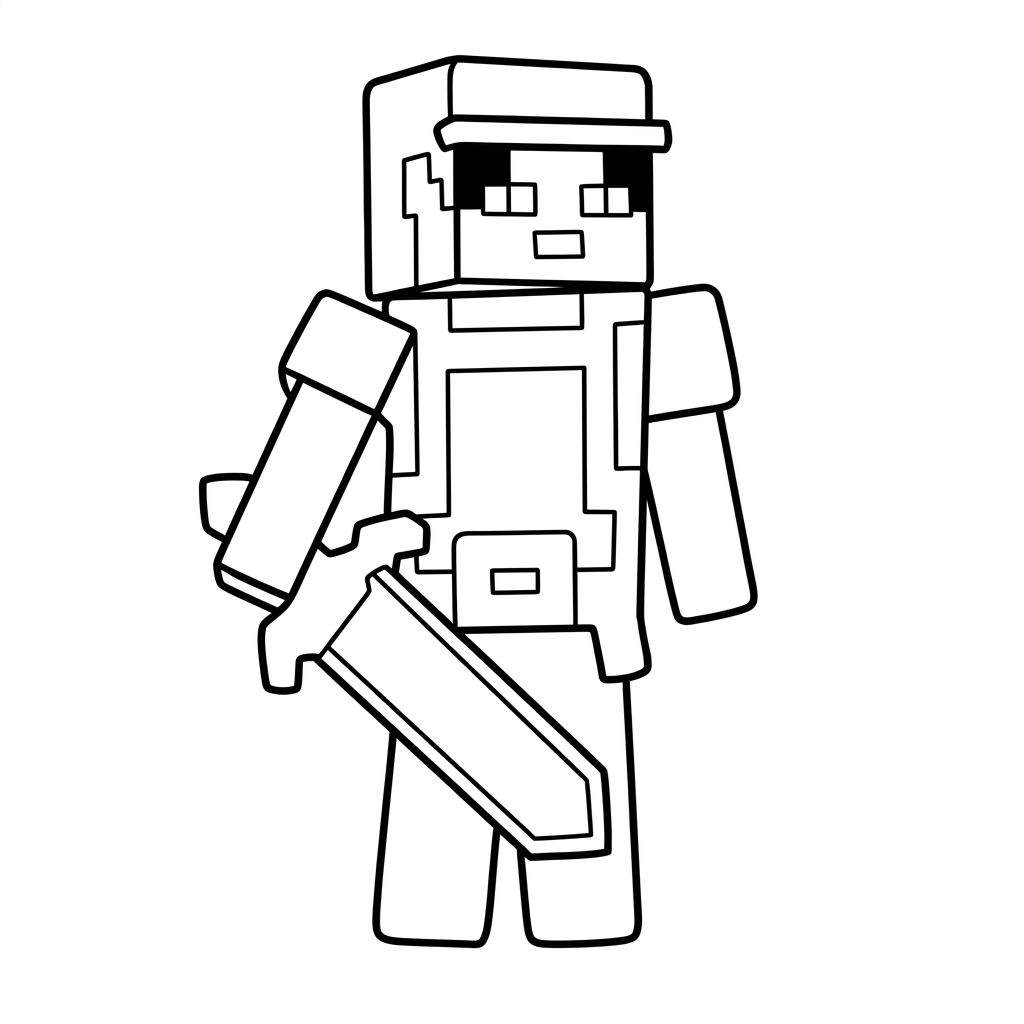 páginas para colorear gratis Valorie Minecraft pdf