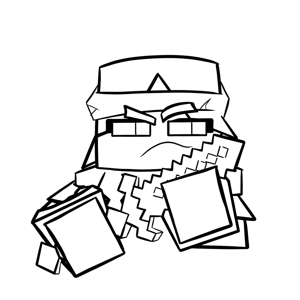 páginas para colorear gratis Valorie Minecraft