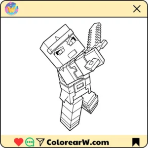 Valorie Minecraft para colorear thumbnail