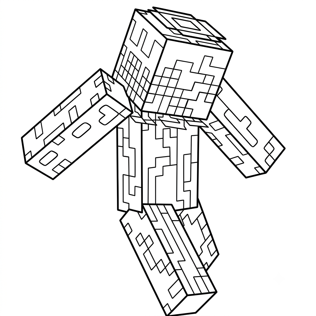 dibujos para colorear grinch Whisperer Minecraft