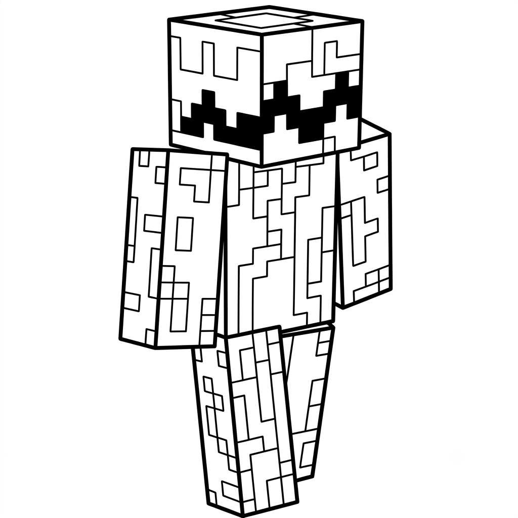 Whisperer Minecraft páginas para colorear imprimibles