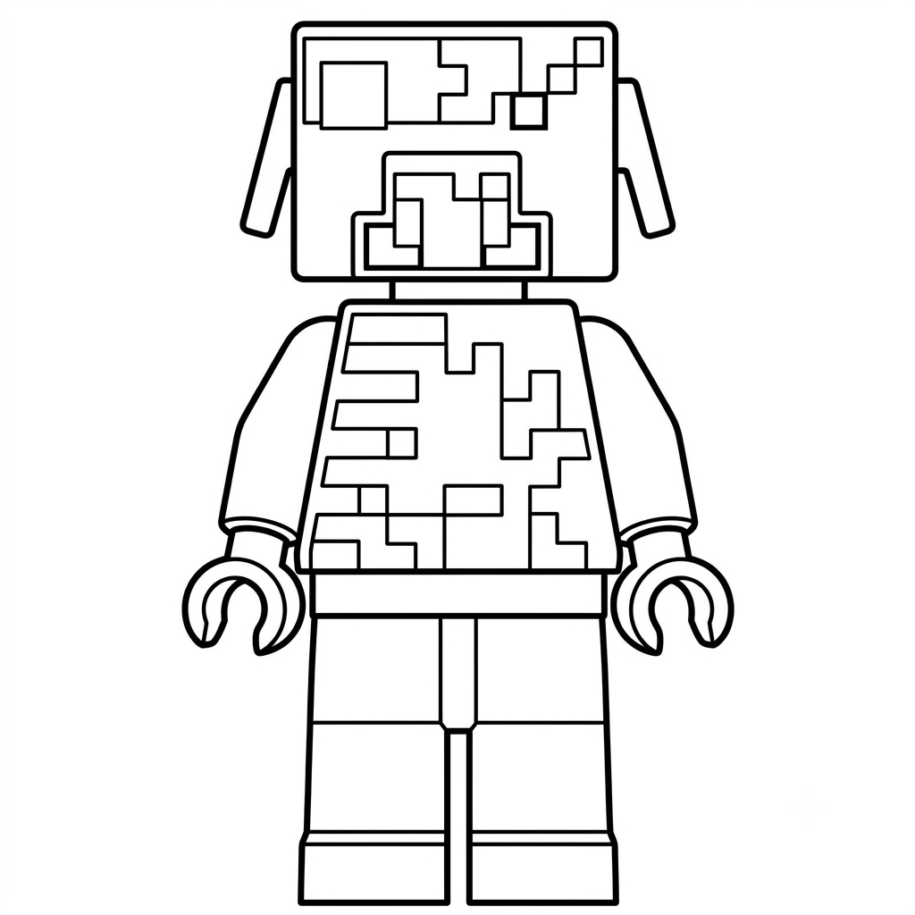 Zombified Piglin Minecraft páginas para colorear