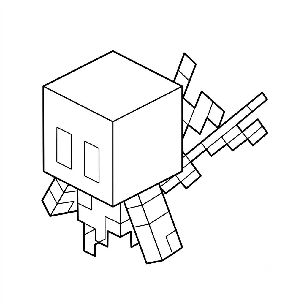 Allay Minecraft 3 Allay Minecraft páginas para colorear para niños