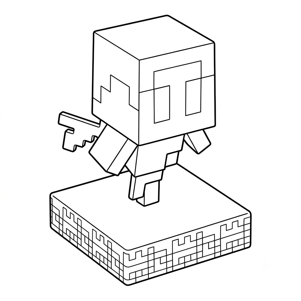 Allay Minecraft 10 lindas páginas para colorear Allay Minecraft