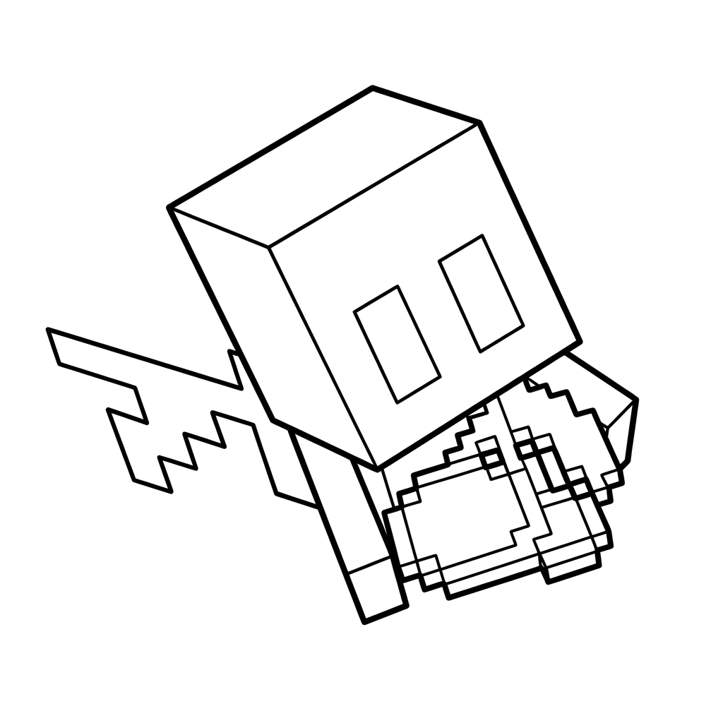 Allay Minecraft 2 páginas para colorear lindas y fáciles de Allay Minecraft