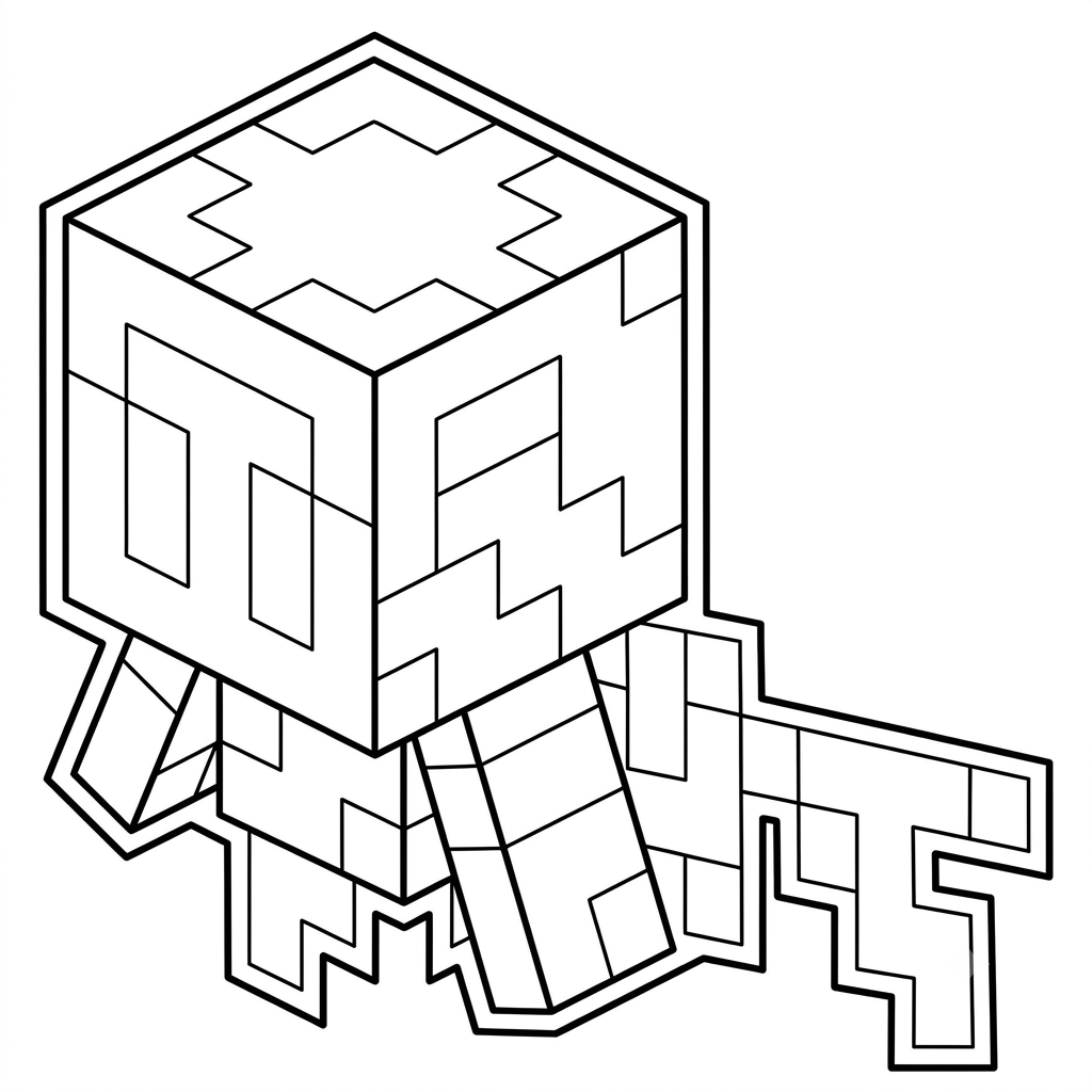 Allay Minecraft 9 páginas para colorear kawaii lindas Allay Minecraft