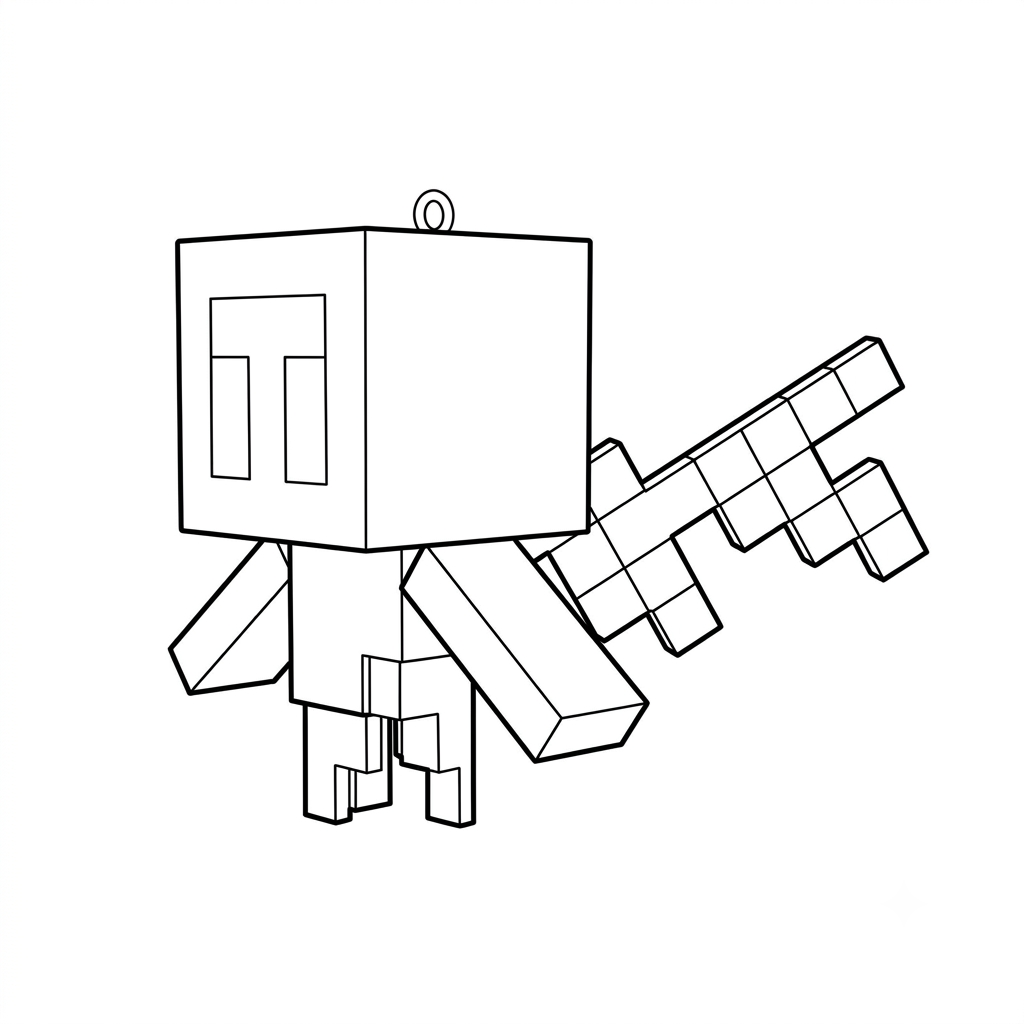 Allay Minecraft 8 Allay Minecraft para colorear