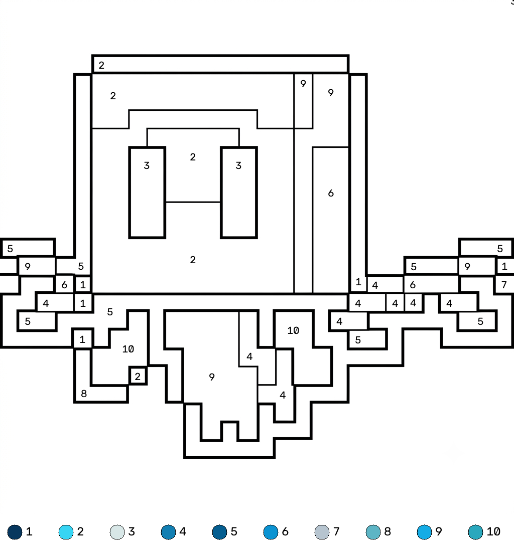 Allay Minecraft 21 lindas páginas para colorear Allay Minecraft coloring by numbers