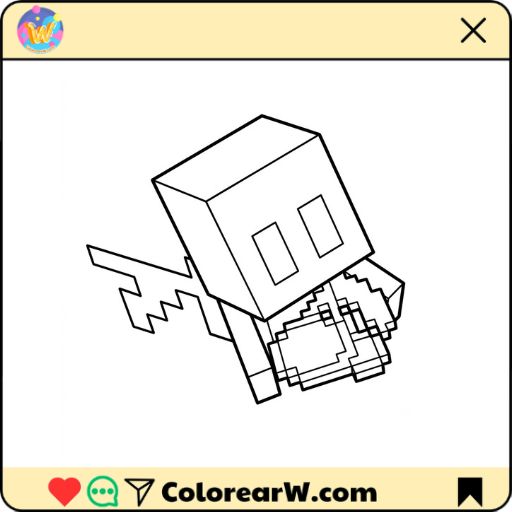 Allay Minecraft para colorear thumbnail