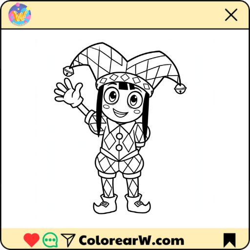 Amazing Digital Circus para colorear thumbnail
