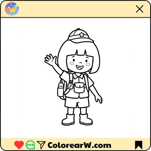 Dora the Explorer para colorear thumbnail