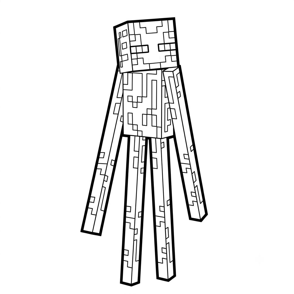 Enderman Minecraft 4 Enderman Minecraft dibujos para colorear grinch