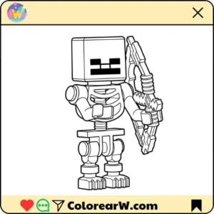 Mossy Skeleton Minecraft 52 Mossy Skeleton Minecraft para colorear thumbnail