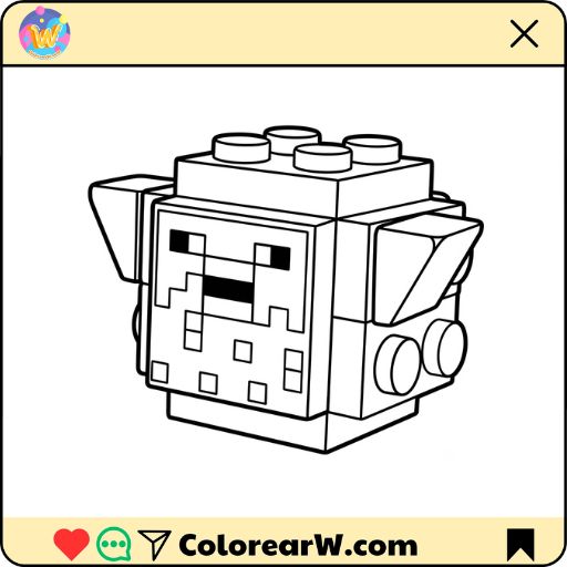 Pufferfish Minecraft para colorear thumbnail