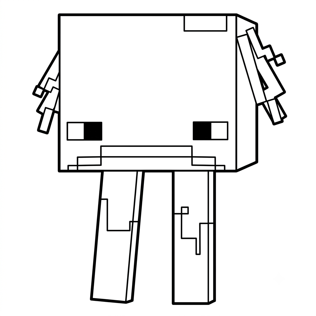 Strider Minecraft 10 Strider Minecraft dibujos para colorear grinch
