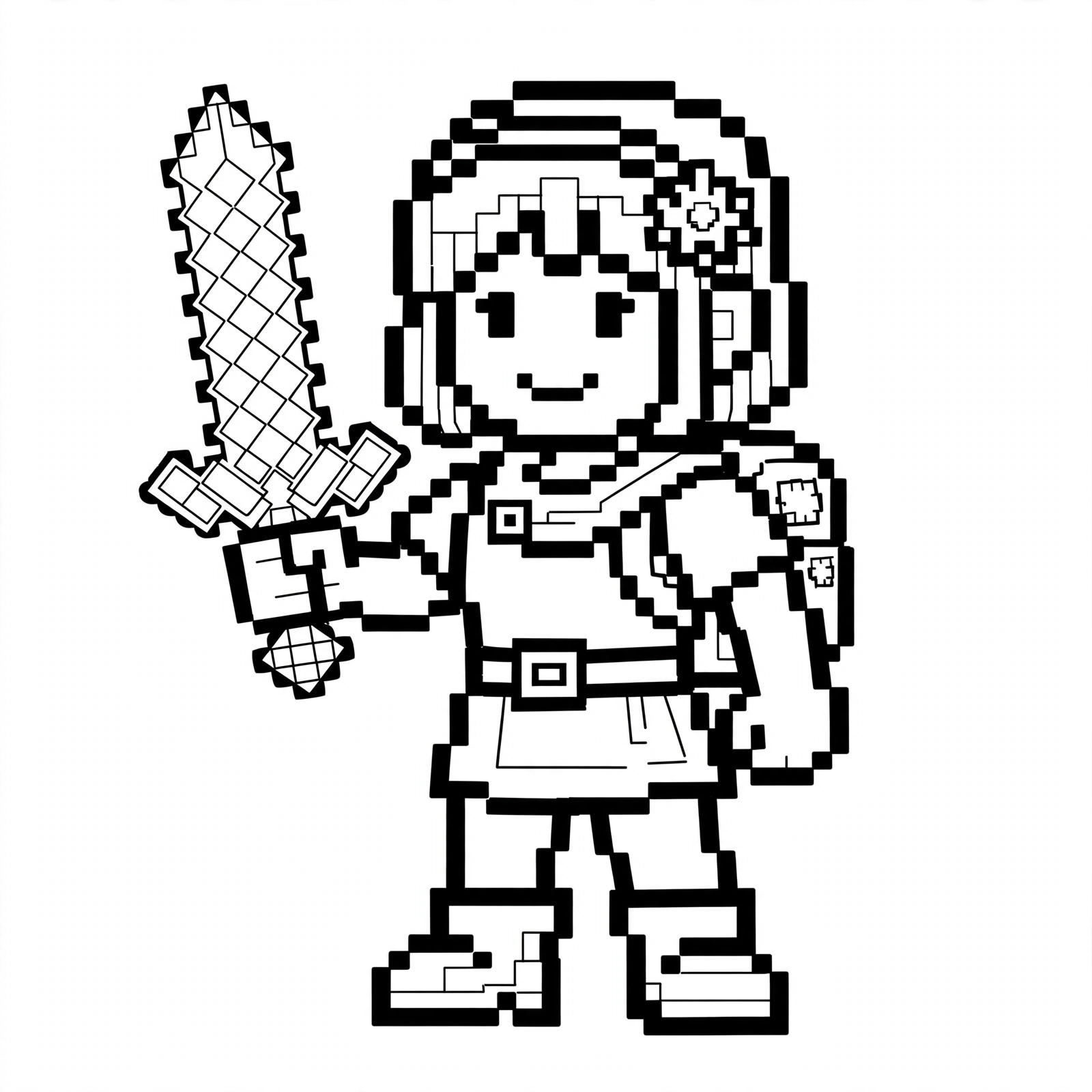 Steve para colorear
