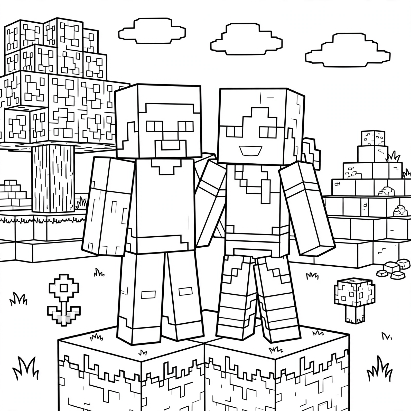 Creeper para colorear