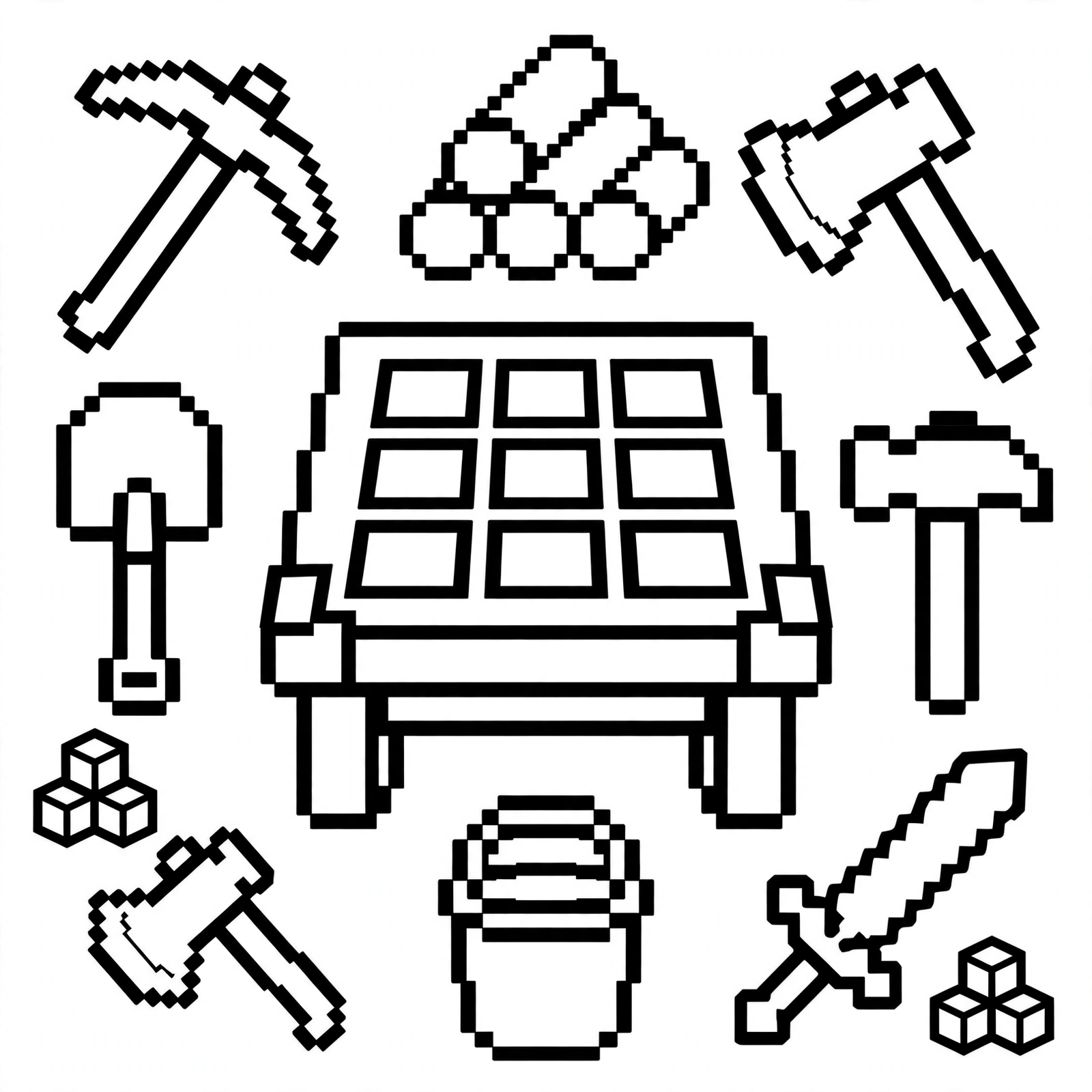 Enderman para colorear