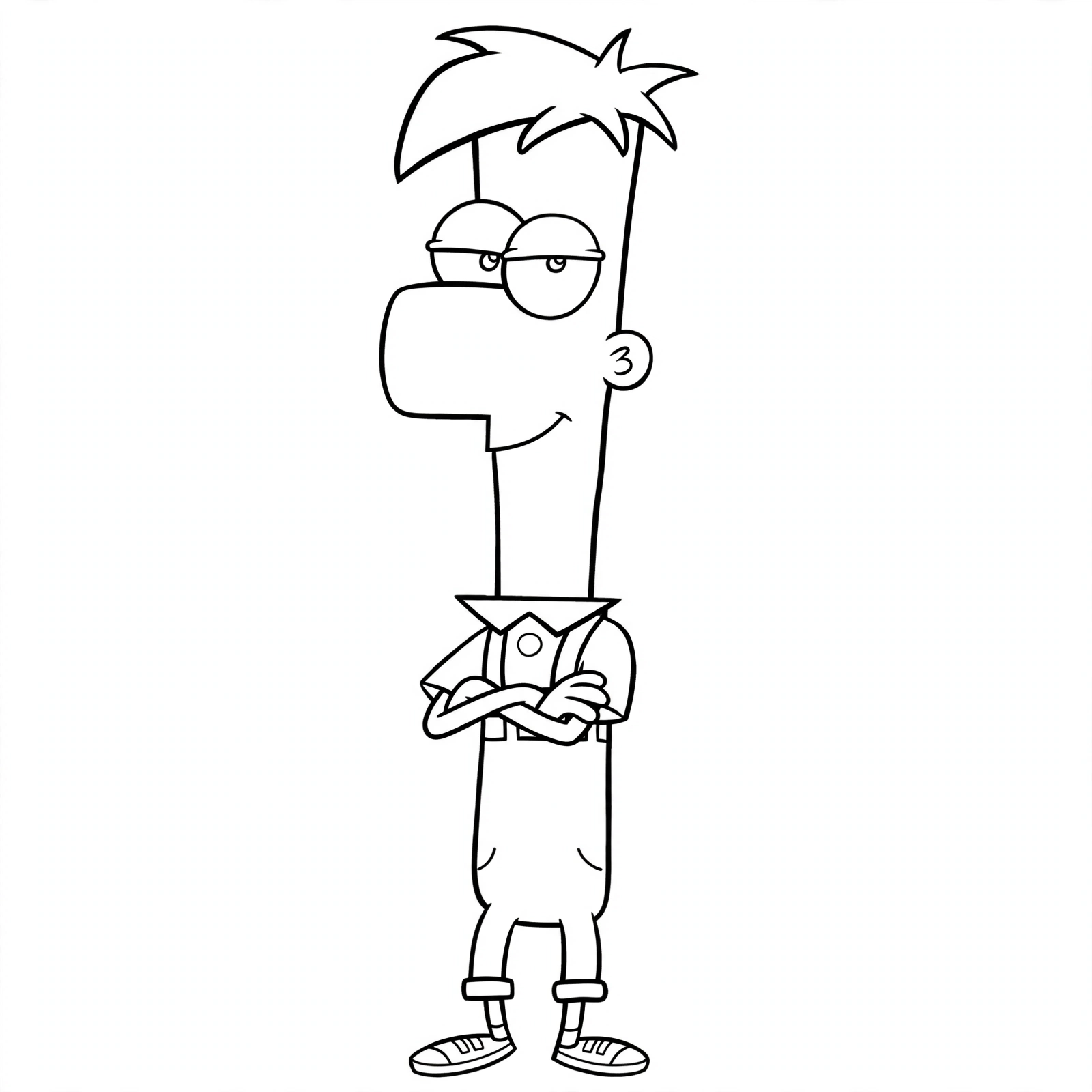 Phineas and Ferb 4 Phineas para colorear