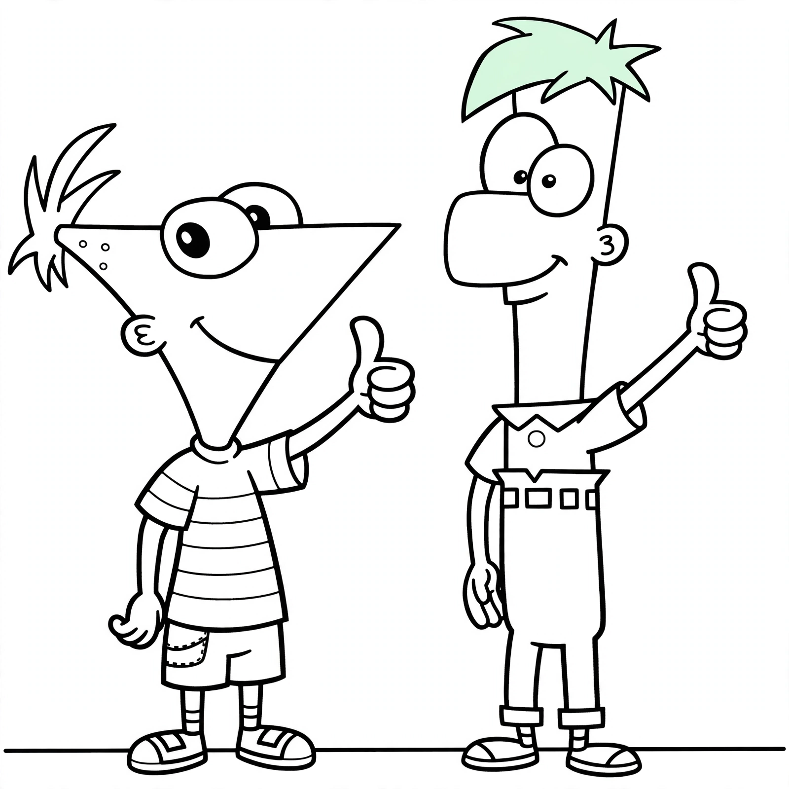 Phineas and Ferb 2 Ferb para colorear