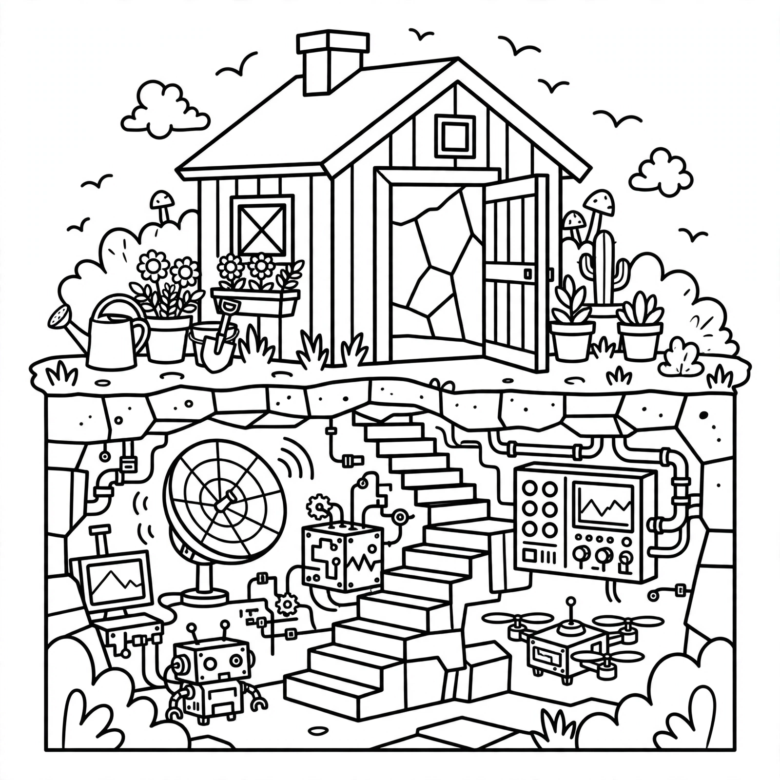 Phineas and Ferb 20 Guarida secreta de Perry para colorear
