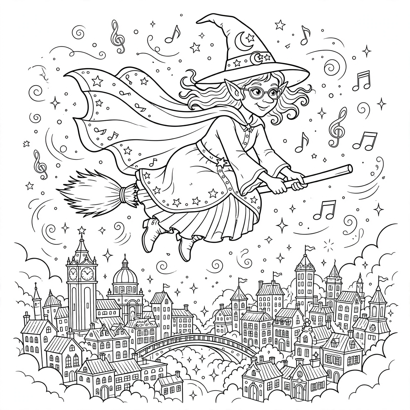 Wicked 17 Libro hechizos para colorear